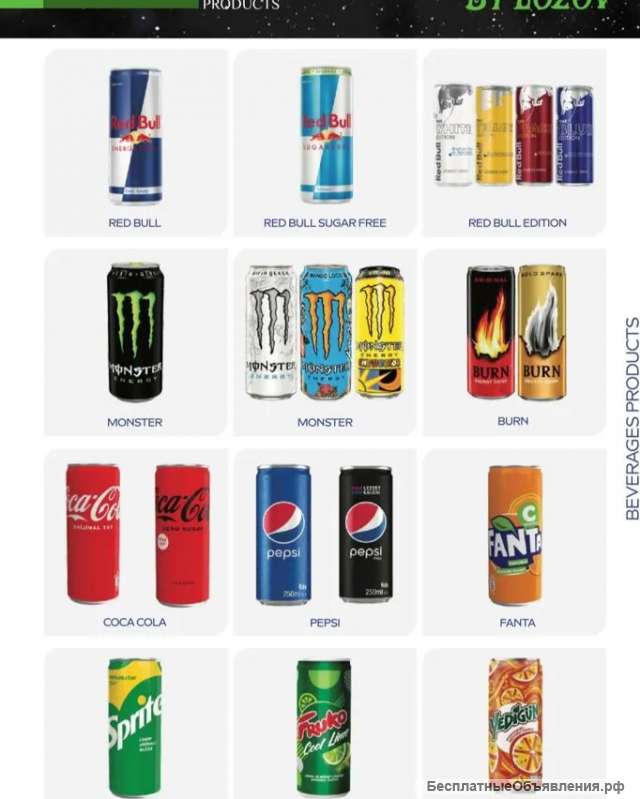 Соки, нектары, газированные напитки оптом. Стамбул