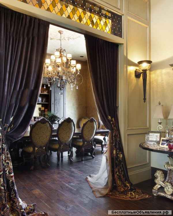 Пошив штор для кафе, ресторана, дачи, балкона, лоджии, дверных проёмов и др