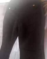 Женские теплые брюки со стразами