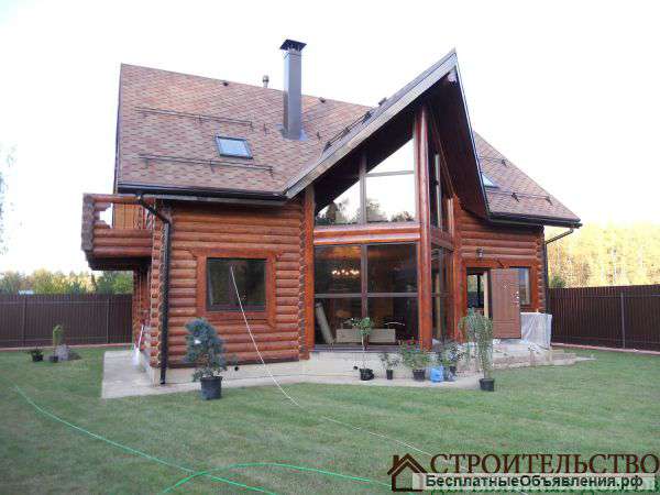 Сруб под ключ из зимнего леса