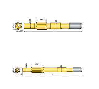 Хвостовик аналог Ingersoll Rand YH 80A, YH 80A RP