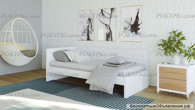 КРОВАТЬ УГЛОВАЯ «ЛУНАРА» с доставкой