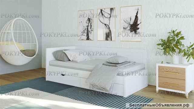 КРОВАТЬ УГЛОВАЯ «ЛУНАРА» с доставкой