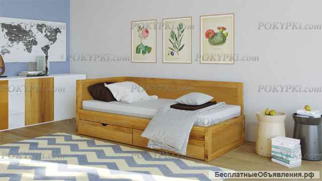 КРОВАТЬ УГЛОВАЯ «ЛУНАРА» с доставкой