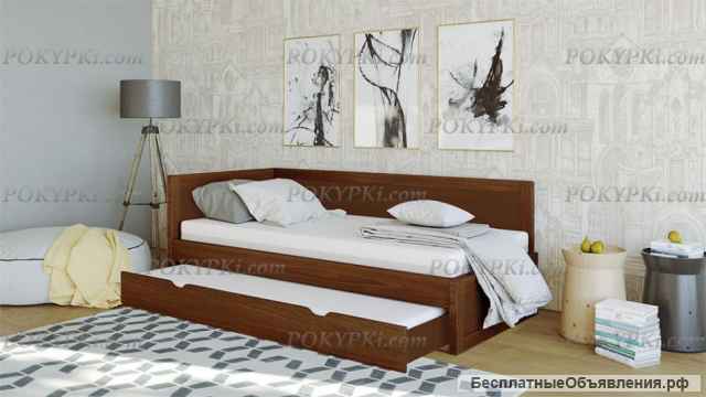 КРОВАТЬ УГЛОВАЯ «ЛУНАРА» с доставкой