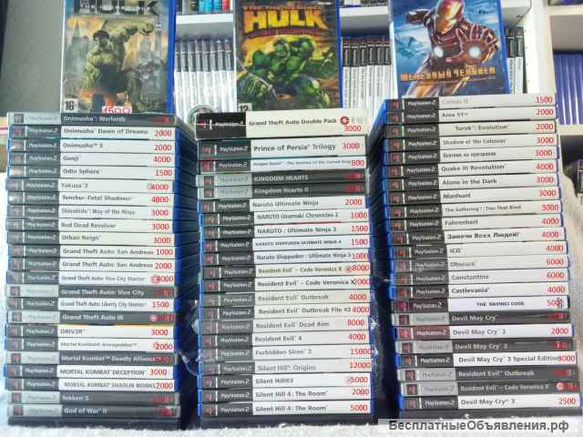 Игры Sony PS2 оригинал