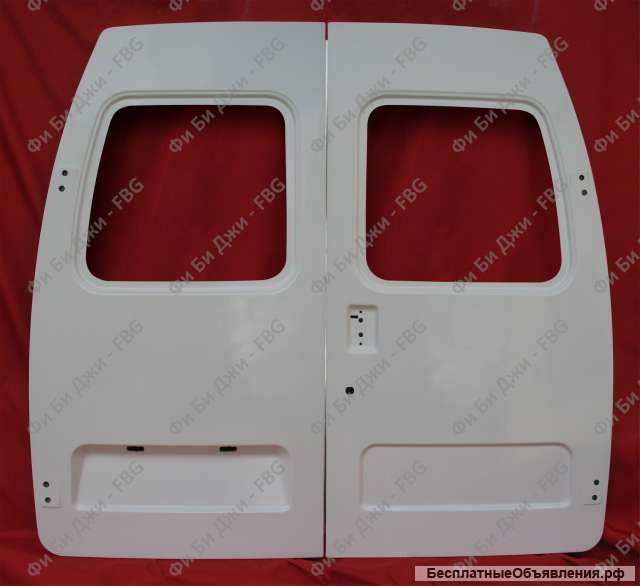 Двери задние для ГАЗель (1990-н. в.), из стеклопластика