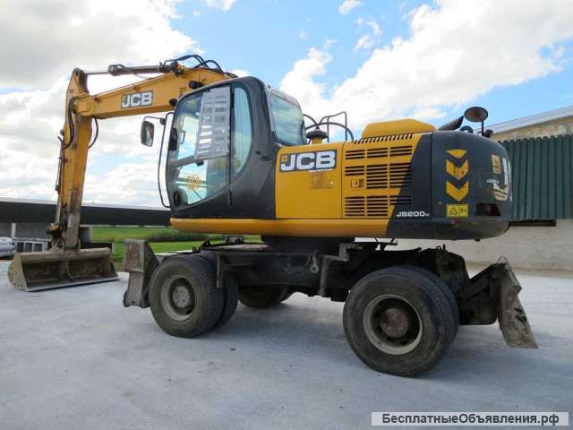Колесник JCB 200, 2016 г, 2 ковша, доп. линии