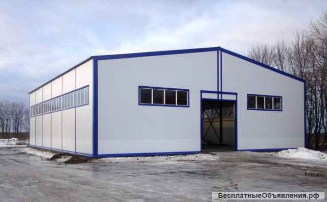 Ангары, склады и другие здания из сэндвич-панелей
