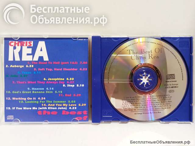 CD диск Chris Rea The Best Of. 1994. Стародел.