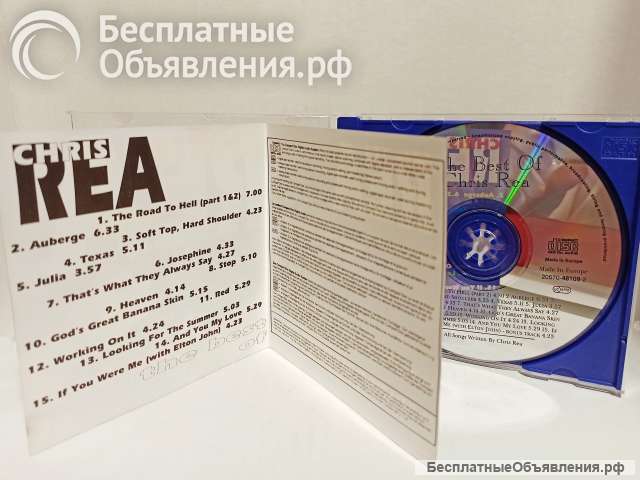 CD диск Chris Rea The Best Of. 1994. Стародел.