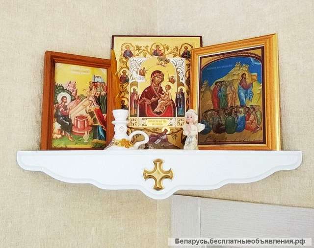 Полка для икон угловая СД