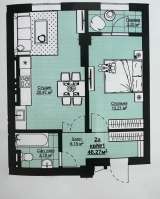 2-комнатную квартиру, в строящемся доме "Элит Хаус", б/п