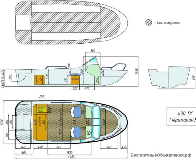 Wyatboat-430 DC (тримаран)
