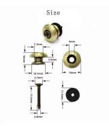 Замки болты ремня гитары