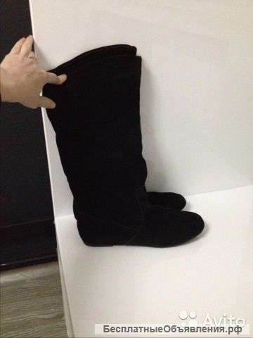 Сапоги замшевые демисезонные