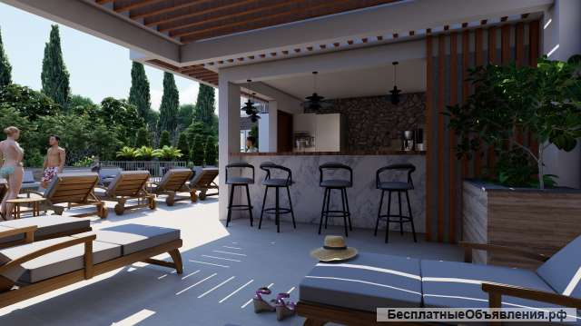 Под кафе или бар в новом апарт-отеле в центре Кургородка