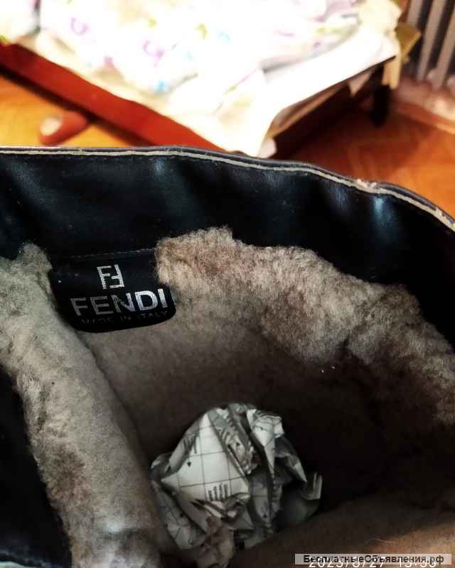 Сапоги новые, женские зимние Fendi 36 р