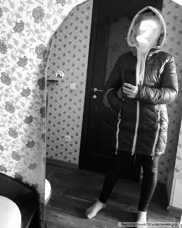 Пуховик польто зимний тёплый