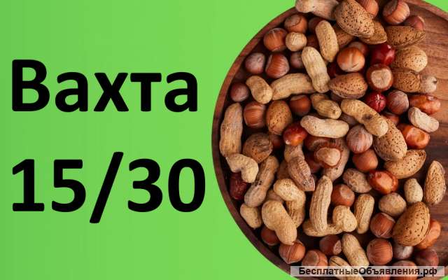 Упаковщик орехов Вахта 15/30 В МОСКВЕ С ПРОЖИВАНИЕМ