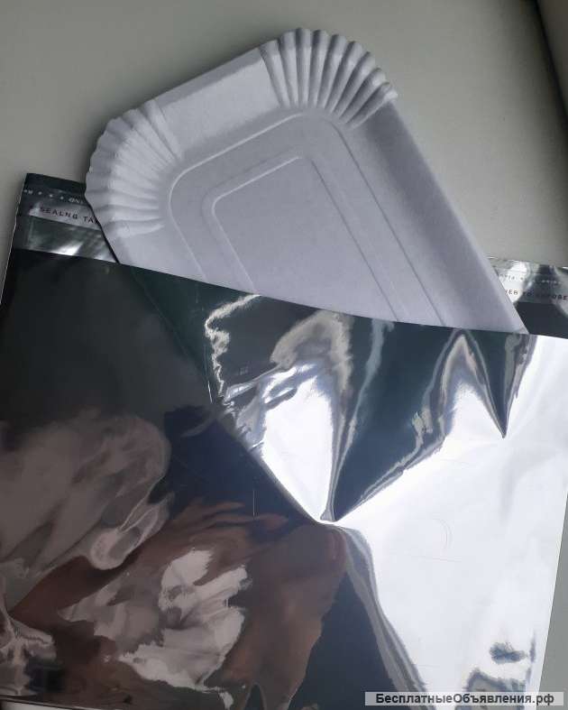 Прямоугольные тарелочки, подложки ламинированные белые