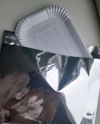 Прямоугольные тарелочки, подложки ламинированные белые