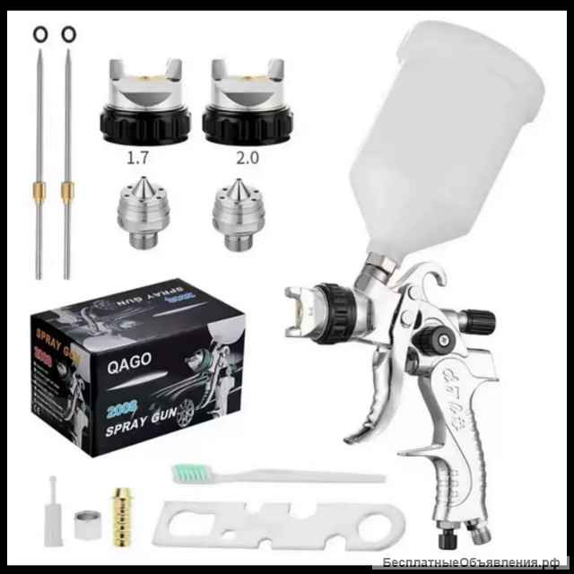 Краскопульт HVLP 2008 с 3 дюзами