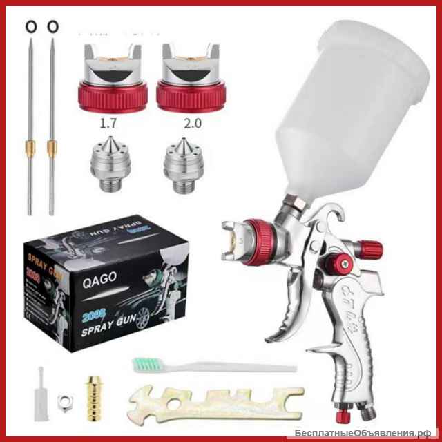 Краскопульт HVLP 2008 с 3 дюзами