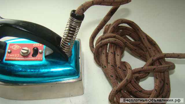 Утюг СССР дорожный. Винтаж