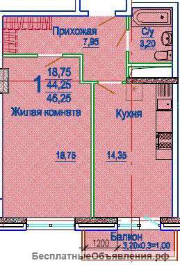 1 комнатную квартиру