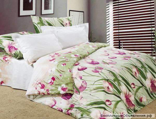 Постельное белье 2 сп. сатин (Иваново) новое