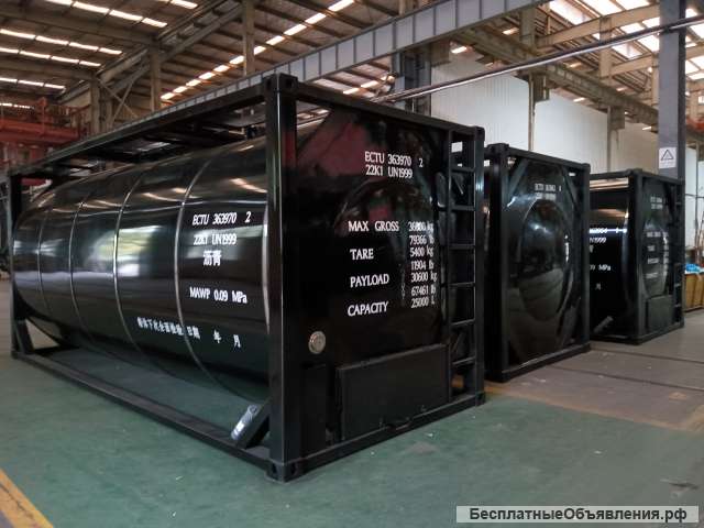 Танк-контейнер объём 25м3 тип Т3 для перевозки битума мазута и других нефтепродуктов
