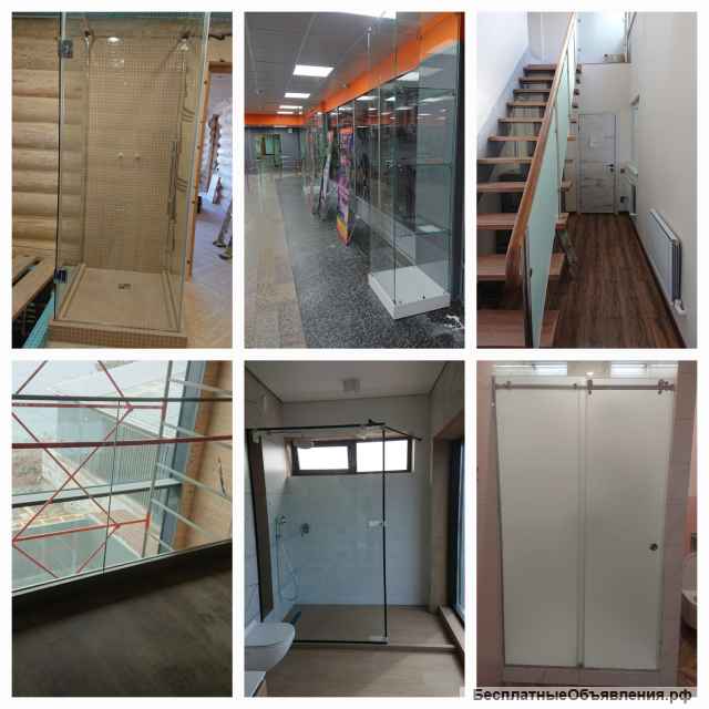 Монтаж стеклянных конструкций