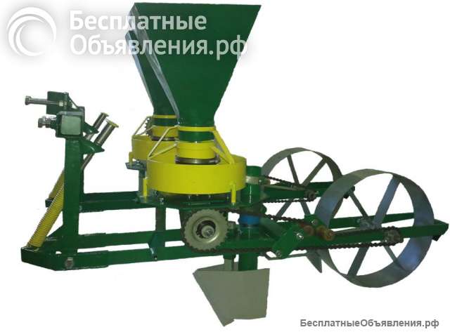 Сеялка Мотоблочная Двухрядная для Чеснока, Лука-Севка, Тюльпанов