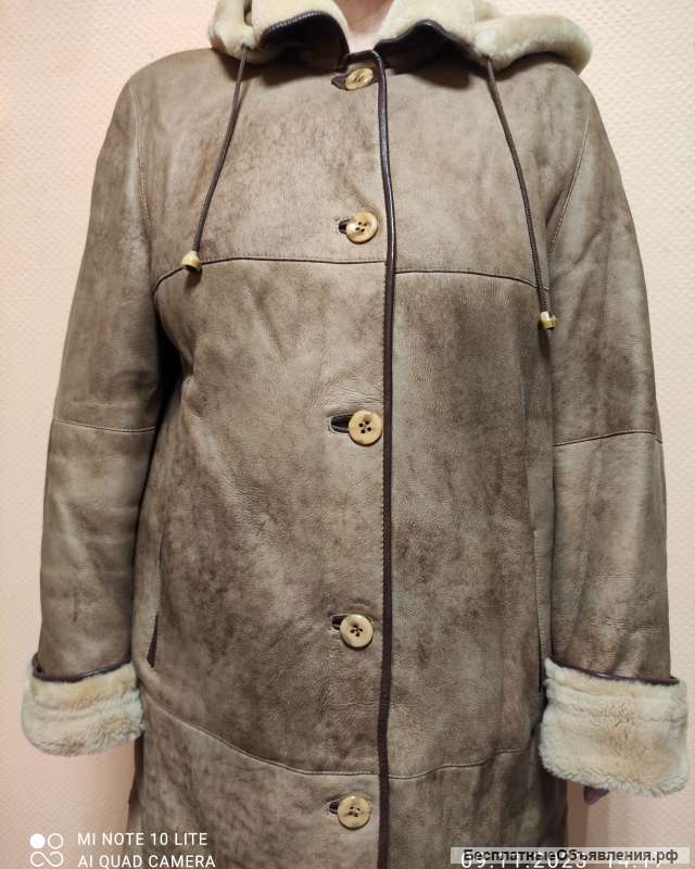 Дубленка женская силка из овчины р. 50-52