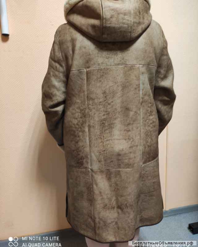 Дубленка женская силка из овчины р. 50-52