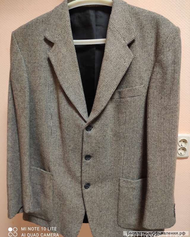 Пиджак мужской шерстяной р. 52-54