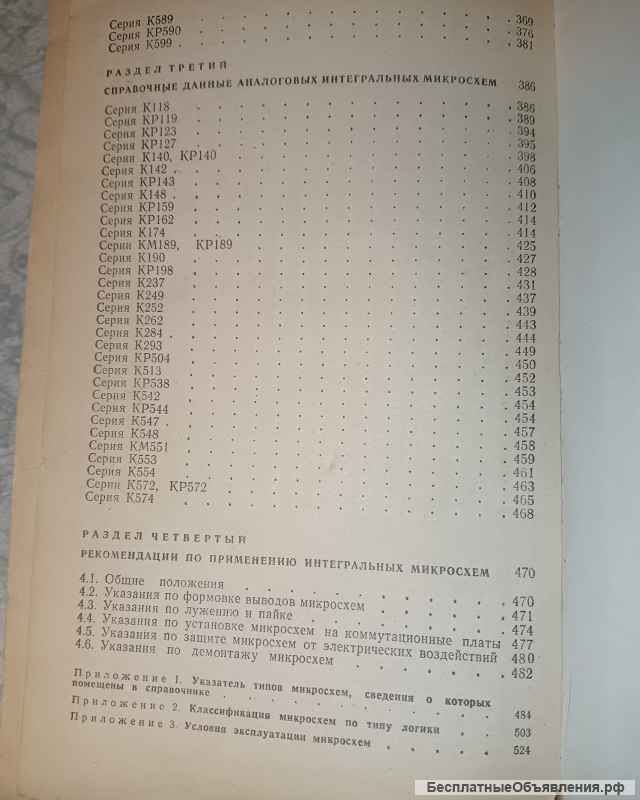 Справочник. Интегральные микросхемы.
