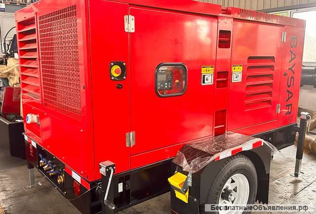 Дизельный компрессор BAYSAR UVSK 390-12DCHW со встроенным генератором 5кВт 220В