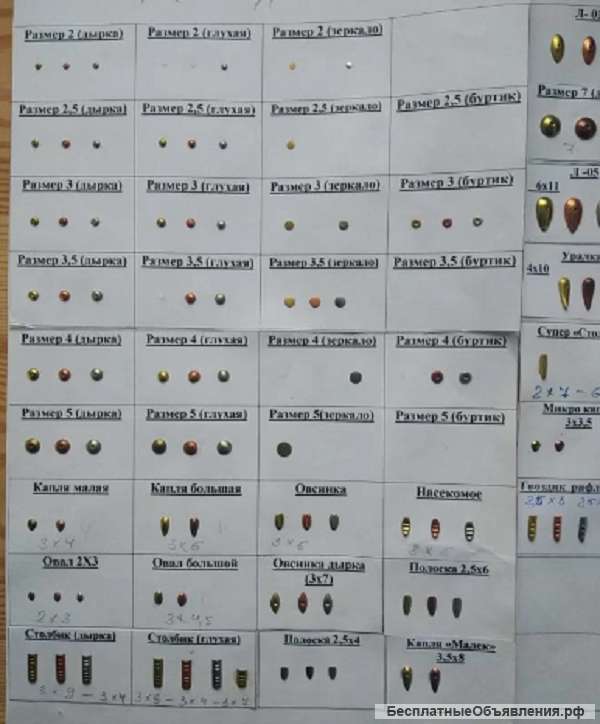 Коронки для изготовления мормышек