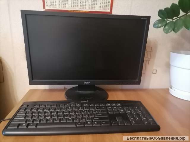 Mонитор Acer V203HV диагональ 20 дюймов с клавиатурой Genius