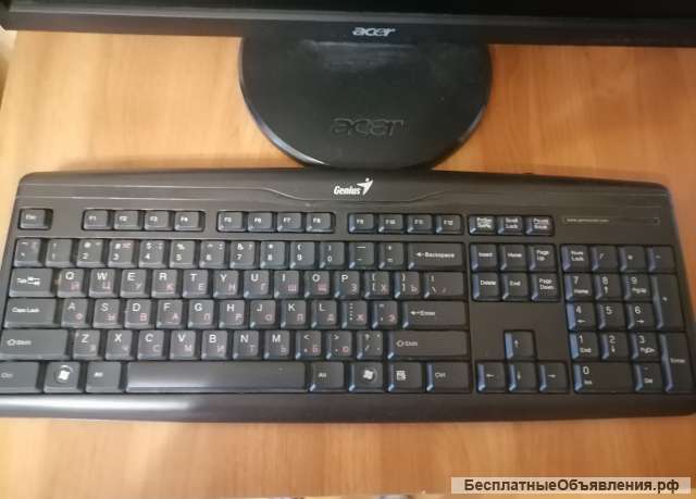 Mонитор Acer V203HV диагональ 20 дюймов с клавиатурой Genius