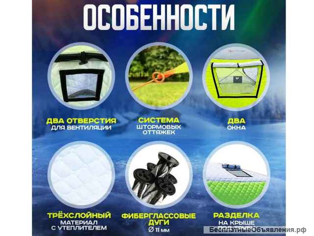 Палатка для зимней рыбалки / Мобильная баня
