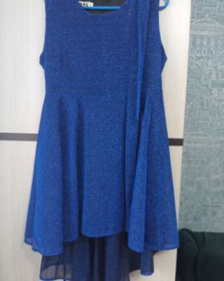 Платье бальное синее