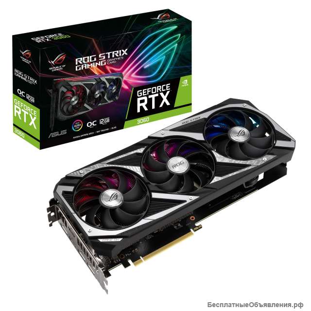 Видеокарта ASUS GeForce RTX 3060 ROG STRIX OC 12GB