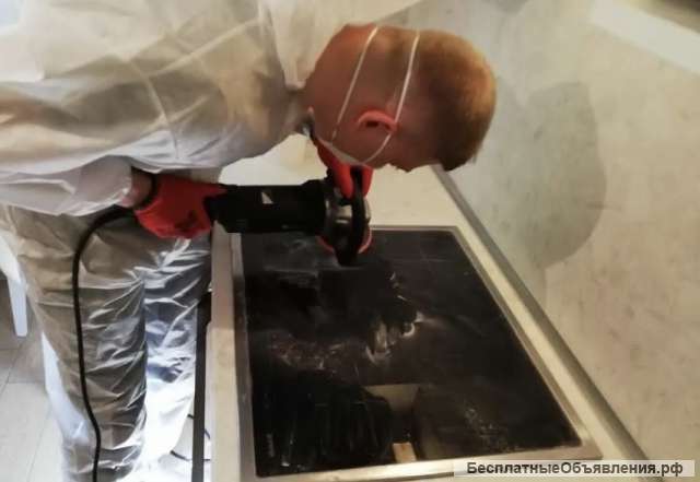 Полировка варочной панели, стеклокерамика