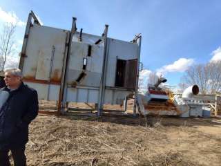 Линия дробеструйной обработки металла