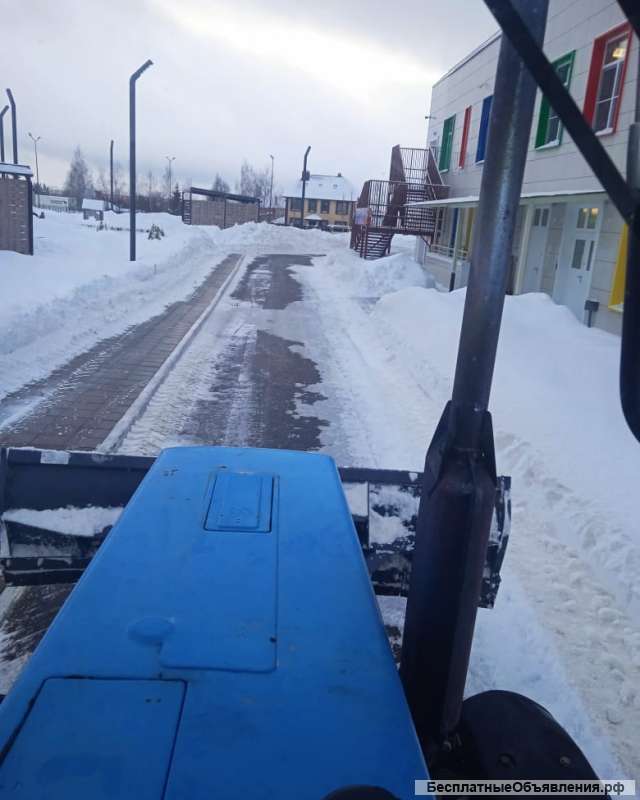 Уборка снега, аренда трактора мтз