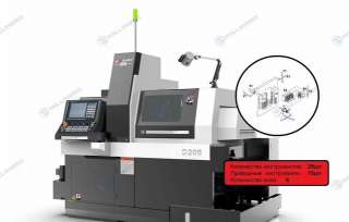 Автoмaт продольного точeния JS WАY D206D (6 oсeй, 29 инструментов)