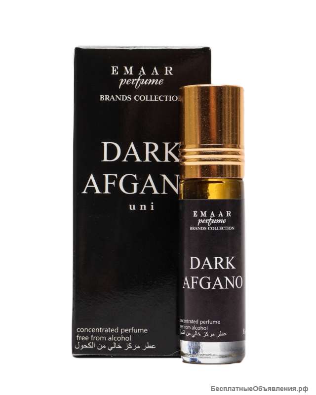 Масляные духи парфюмерия Оптом Black Afgano Emaar 6 мл